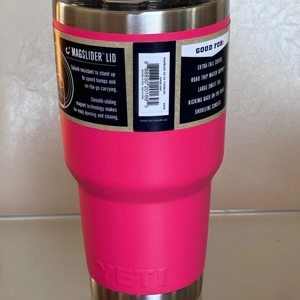 NEW YETI Rambler 30oz Tumbler in rare, limited edition Bimini Pink - Picture 4 of 5